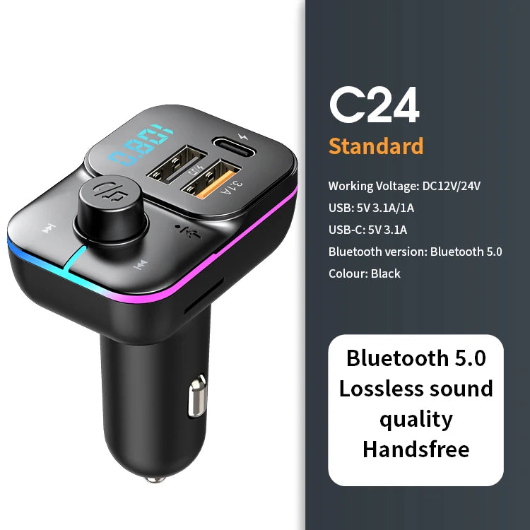 Bluetooth FM Car Transmitter 22.5W